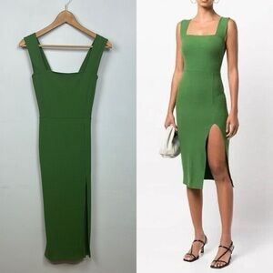 Reformation Cassi Knit Dress in Palm Green - XS